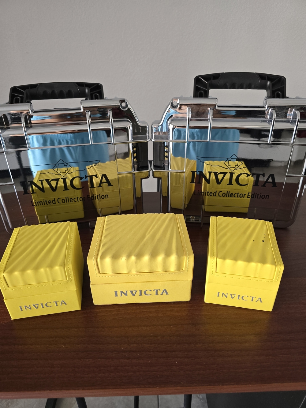 Invicta Yellow Watch Boxes - Limited Collector Edition
